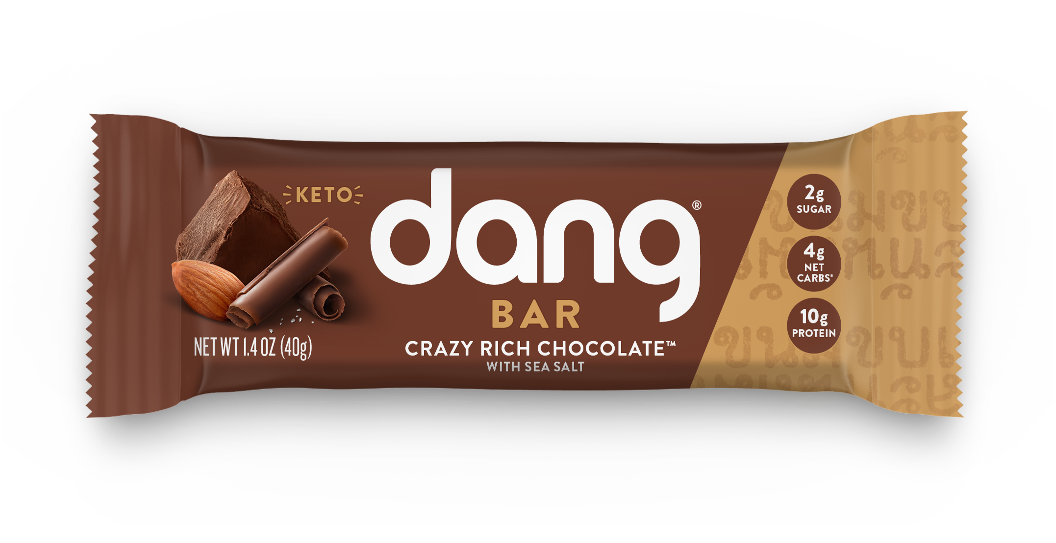 Dang Bar Chocolate Sea Salt Keto Plant Based Low Carb 12 pack